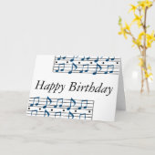 Carte Échelle de note de musique (Fleur jaune)