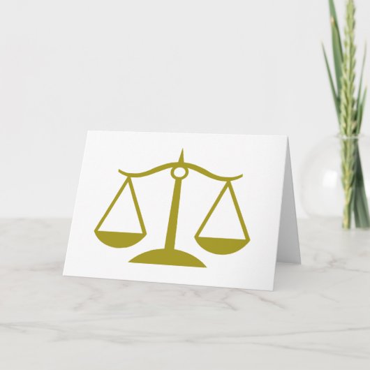 Carte Échelles de justice - Or (Devant)