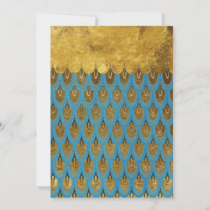 Carte Echelles de Parties scintillant de sirène Gold Shi