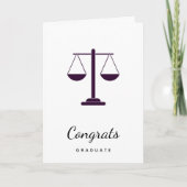 Carte Échelles de services juridiques symbole de graduat (Devant)