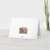 Carte Echeveria Rose Succulent Poted Plante Anniversaire (Dos)