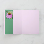Carte Échinacée rose (Intérieur)