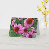 Carte Echinacée Violette Ecclesiastes Bible Verse Annive (Fleur jaune)