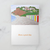 Carte Échouez les huttes scène, anniversaire, ajoutez (Intérieur)