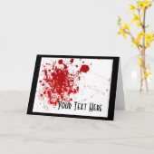 Carte Éclaboussure de sang (Fleur jaune)