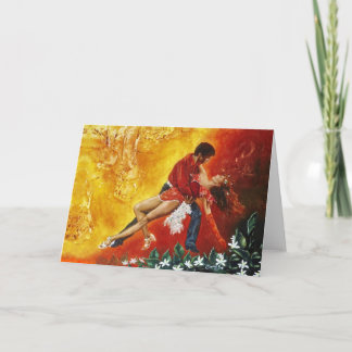 Carte Éclaboussure orange