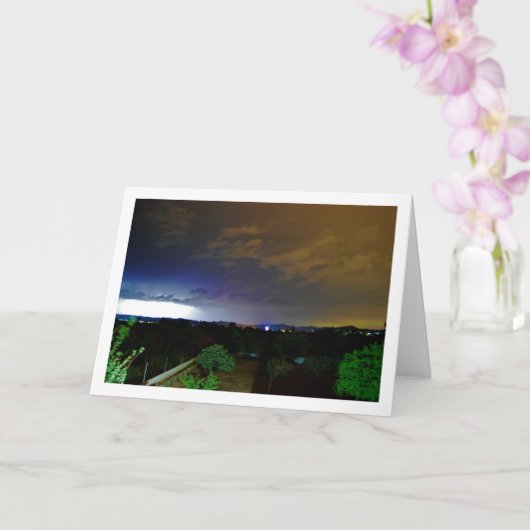 Carte Éclair dans le paysage du ciel (Orchidée)