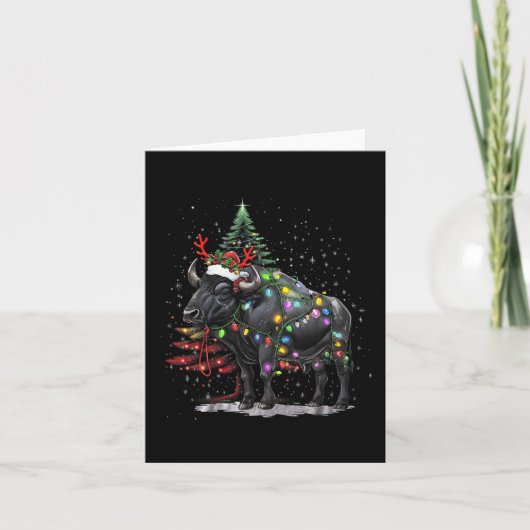 Carte Éclairage des buffles d'eau Père Noël Water Buffal (Devant)