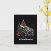 Carte Éclairage des buffles d'eau Père Noël Water Buffal (Fleur jaune)