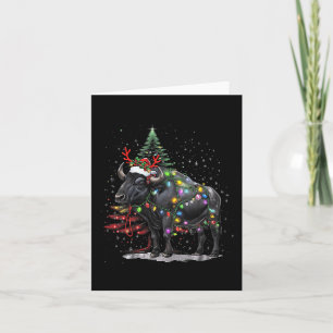 Carte Éclairage des buffles d'eau Père Noël Water Buffal