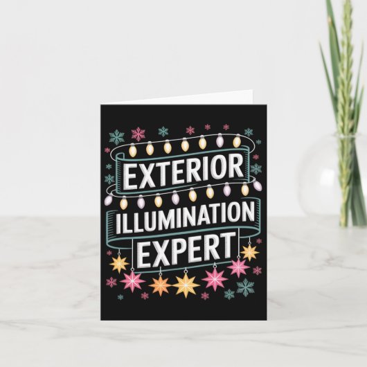 Carte Éclairage Extérieur Expert Éclairage de Noël Disqu (Devant)
