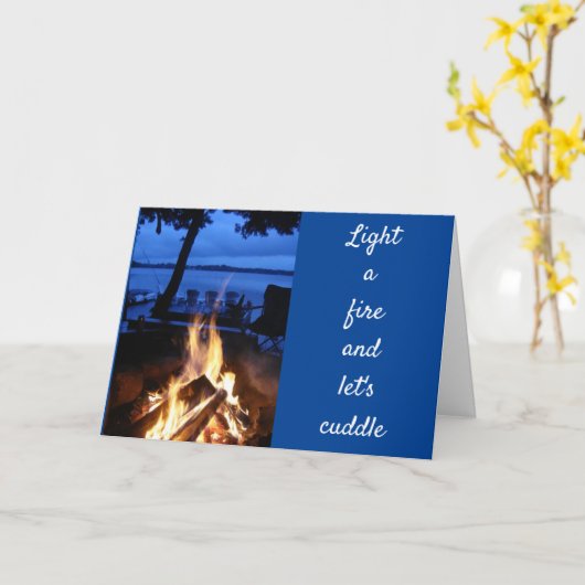 CARTE ÉCLAIRONS UN FEU "ET FÊTONS" NOTRE ANNIVERSAIRE (Fleur jaune)