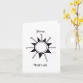 Carte Éclat. C'est tout (Fleur jaune)