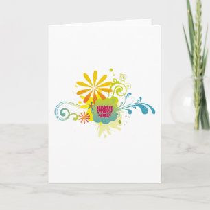 Carte Éclat de couleur de fleur de Lotus