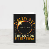 Carte Eclipse Anniversaire J'Ai Éclaté Le Soleil À Mon A (Devant)