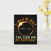 Carte Eclipse Anniversaire J'Ai Éclaté Le Soleil À Mon A (Fleur jaune)