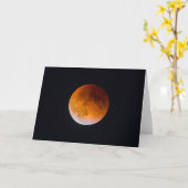 Carte Éclipse lunaire de Blue Moon | État de Washington (Fleur jaune)