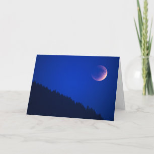 Carte Éclipse lunaire sur la forêt Zoug, Suisse