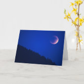 Carte Éclipse lunaire sur la forêt | Zug, Suisse (Fleur jaune)