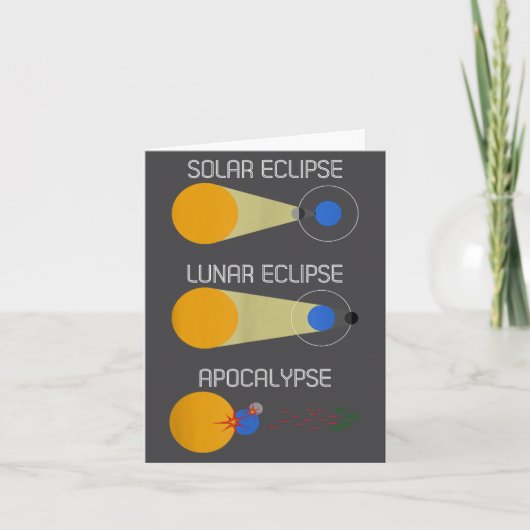 Carte Éclipse ou Acalypse_ Science drôle de l'éclipse so (Devant)