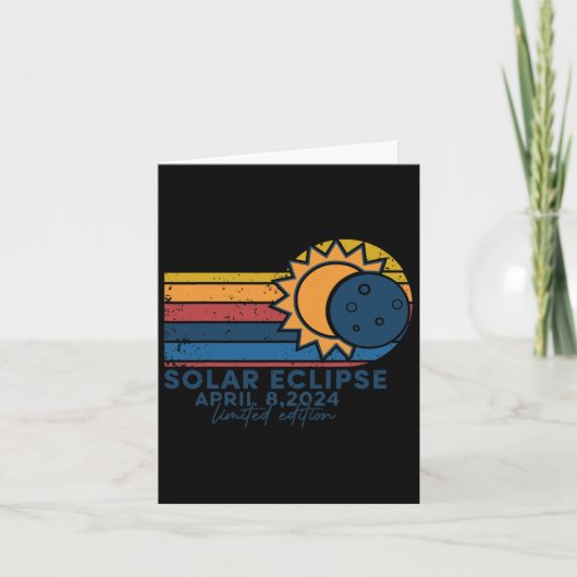 Carte Éclipse solaire 2024 Éclipse solaire totale 8 avri (Devant)