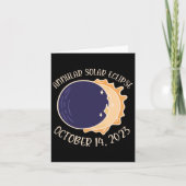 Carte Éclipse solaire annuelle 14 oct (Devant)