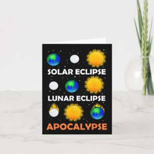Carte Éclipse solaire Éclipse lunaire Enseignant de scie