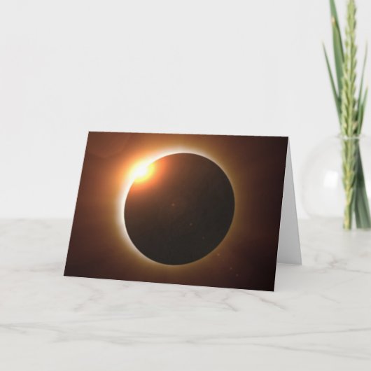 Carte Éclipse solaire totale (Devant)