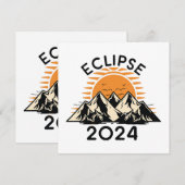 Carte Éclipse solaire totale 2024 (Devant / Derrière)