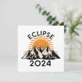 Carte Éclipse solaire totale 2024 (Debout devant)