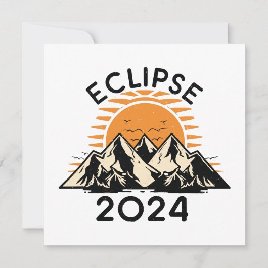 Carte Éclipse solaire totale 2024 (Devant)