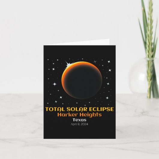 Carte Éclipse solaire totale 86 avril (Devant)