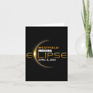 Carte Éclipse solaire totale de Westfield Indiana 2024 