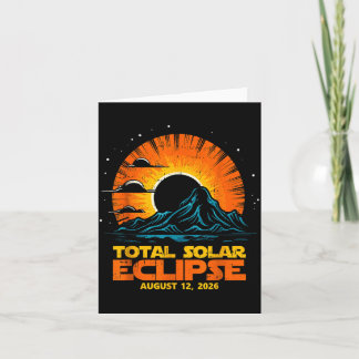 Carte Éclipse solaire totale du 12 août 2026 Artwork