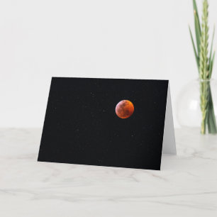 Carte Éclipse totale de Lune de sang Big Island Hawaï