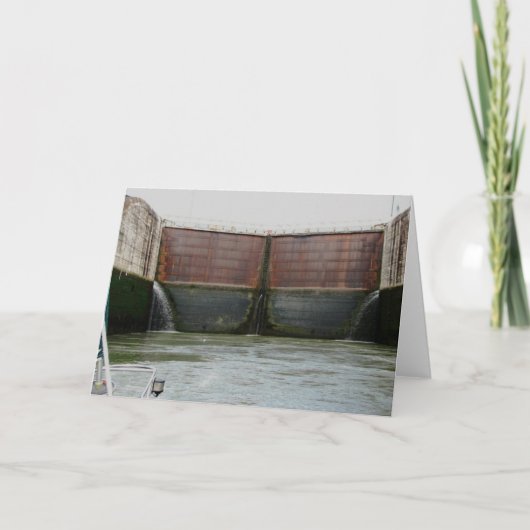 Carte Écluses de Miraflores, canal de Panama (Devant)