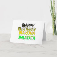 Eco mignon Inspirationa de Hakuna Matata de joyeux