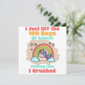 Carte École de 100 jours, je viens de frapper et écrasé  (Debout devant)