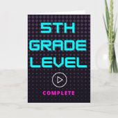 Carte École de 5e année Gamer Girl Greeting (Devant)