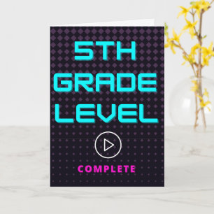 Carte École de 5e année Gamer Girl Greeting