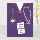 Carte École de soins infirmiers infirmière infirmière in (Fleur jaune)