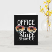 Carte École De Vacances D'Été Fin De L'Année Bureau Pers (Fleur jaune)