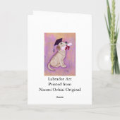 Carte École jaune de chiot d'obtention du diplôme de (Dos)