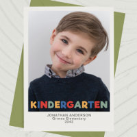 École maternelle Année Photo Keepsakate Card
