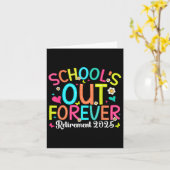 Carte Écoles fermées pour toujours Enseignant retraité 2 (Fleur jaune)