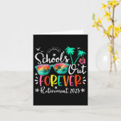 Carte Écoles fermées pour toujours Professeur retraité R (Fleur jaune)