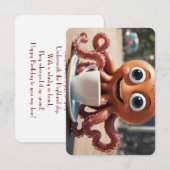 Carte Écossais Birthday Limerick, Octopus Style (Devant / Derrière)