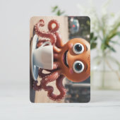 Carte Écossais Birthday Limerick, Octopus Style (Debout devant)