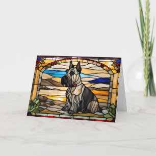 Carte écossaise Terrier en verre