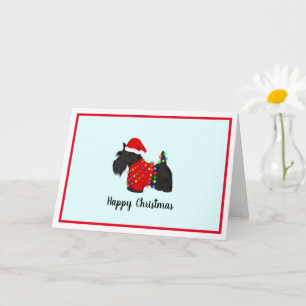 Carte Ecosse Terrier (Chien écossais) Noël